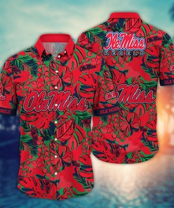 Ole Miss Rebels NCAA Flower Hawaii Shirt For Fans Ver 28