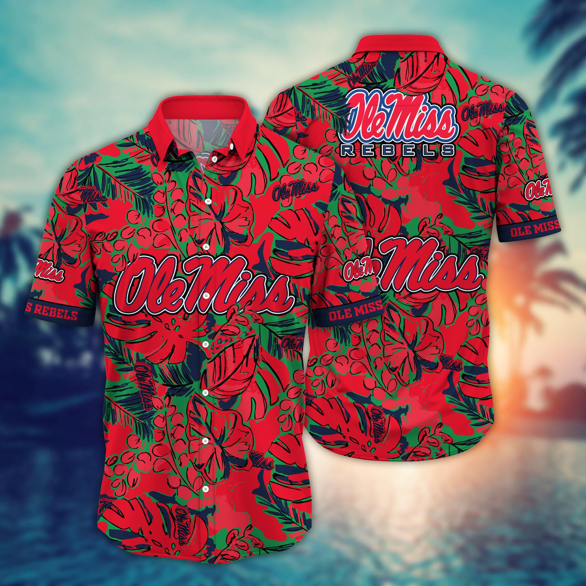 Ole Miss Rebels NCAA Flower Hawaii Shirt For Fans Ver 28