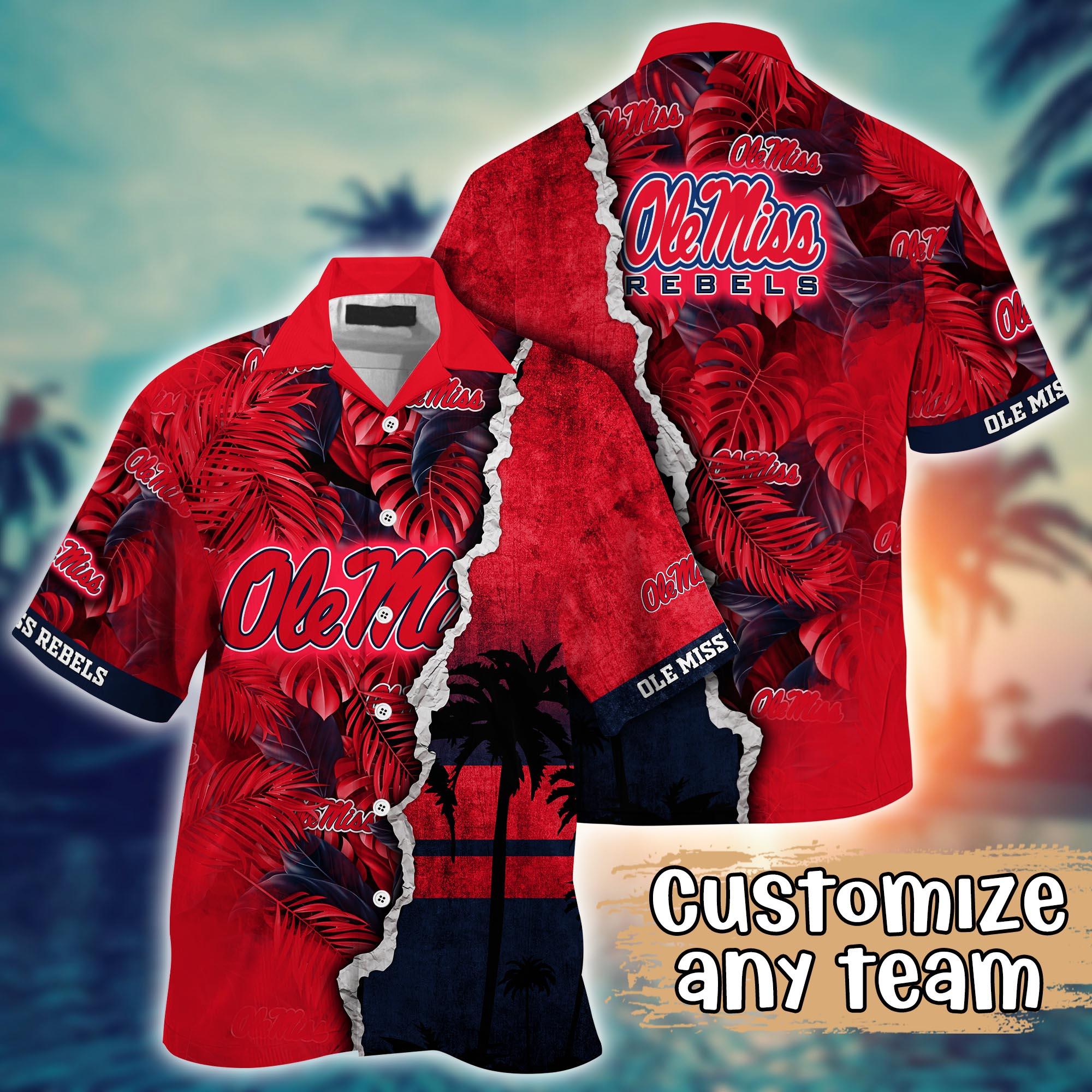 Ole Miss Rebels NCAA Flower Hawaii Shirt For Fans Ver 32