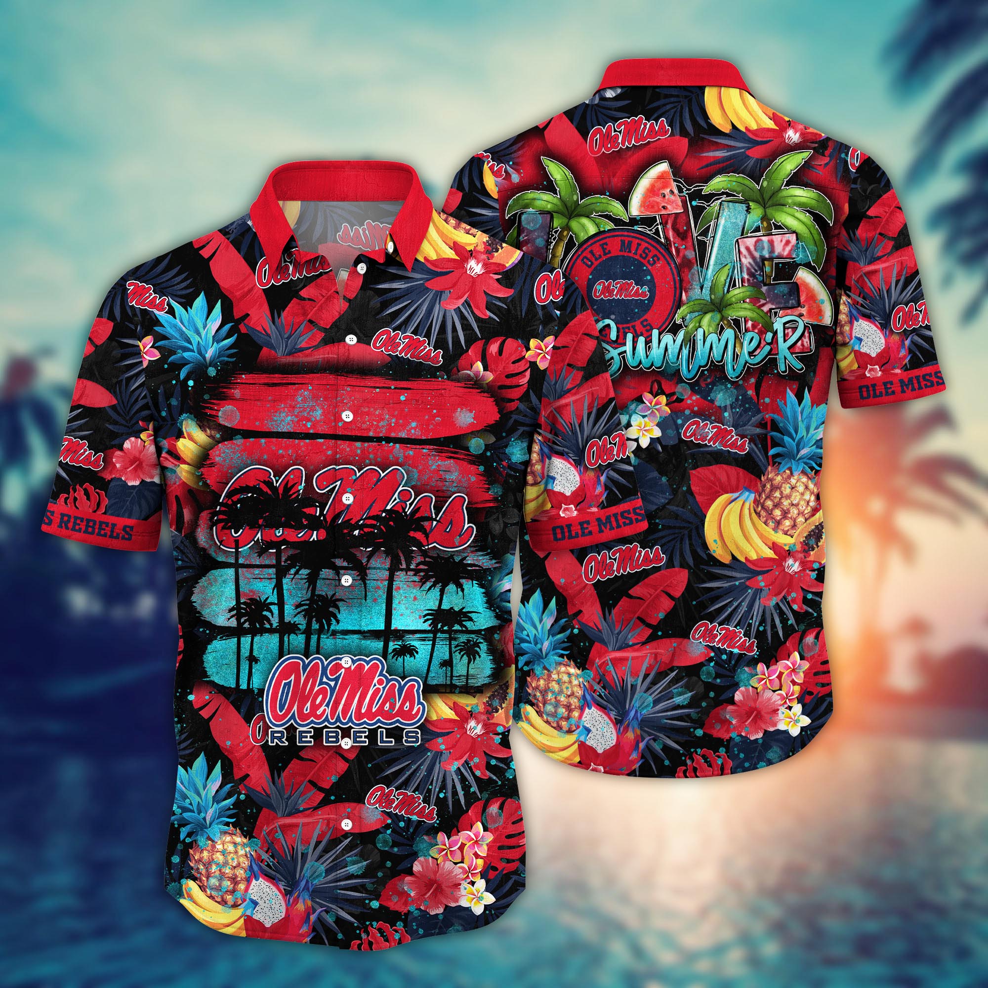 Ole Miss Rebels NCAA Flower Hawaii Shirt For Fans Ver 33