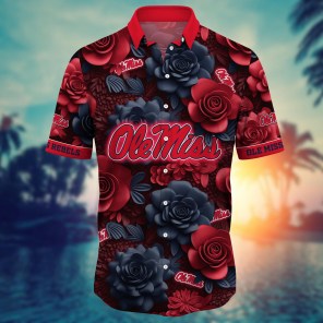 Ole Miss Rebels NCAA Flower Hawaii Shirt For Fans Ver 34