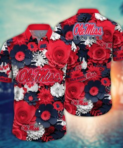 Ole Miss Rebels NCAA Flower Hawaii Shirt For Fans Ver 35