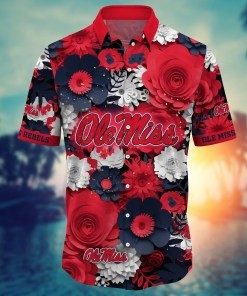 Ole Miss Rebels NCAA Flower Hawaii Shirt For Fans Ver 35