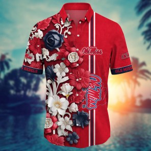 Ole Miss Rebels NCAA Flower Hawaii Shirt For Fans Ver 37