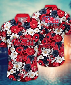 Ole Miss Rebels NCAA Flower Hawaii Shirt For Fans Ver 4