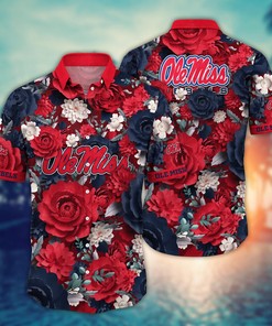 Ole Miss Rebels NCAA Flower Hawaii Shirt For Fans Ver 8