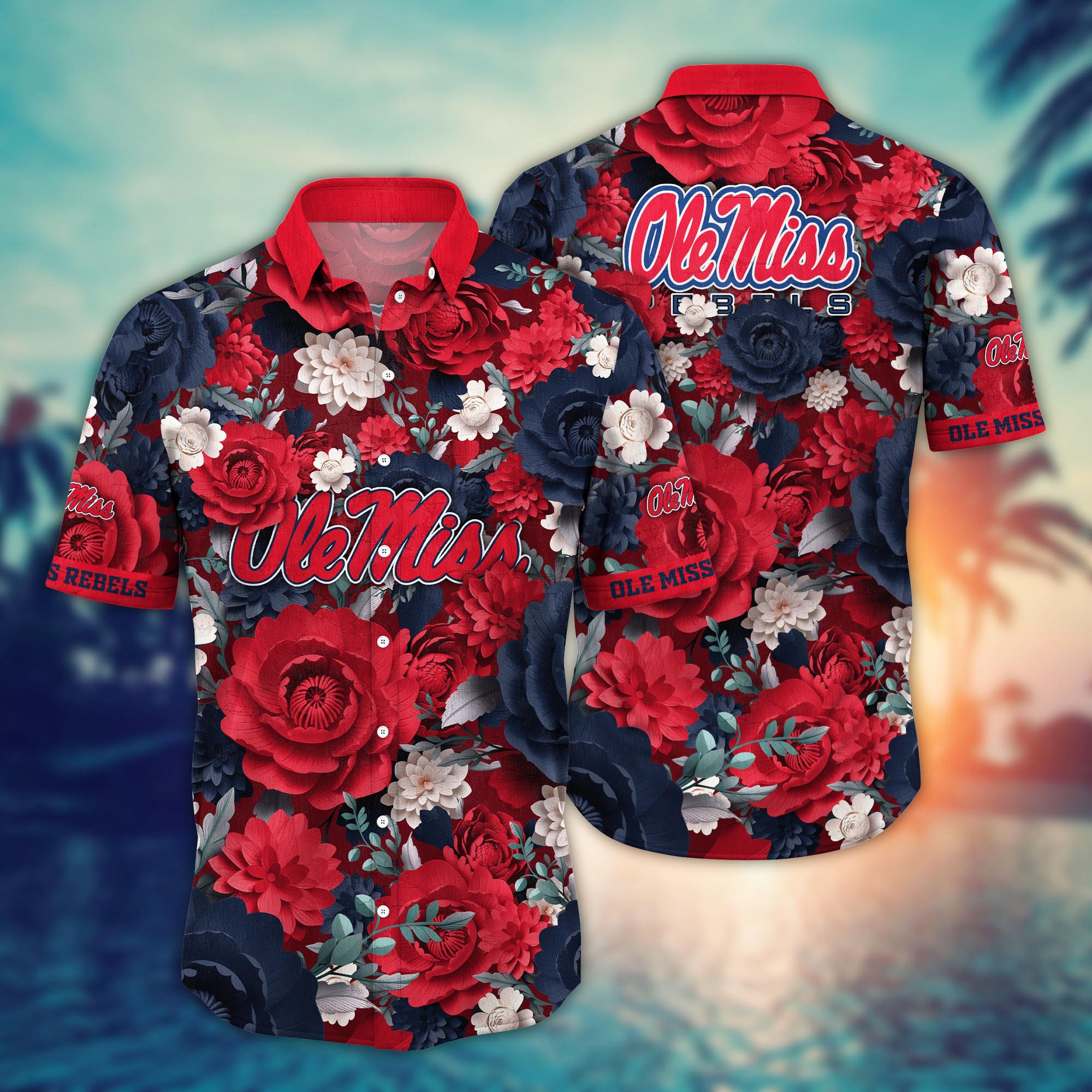 Ole Miss Rebels NCAA Flower Hawaii Shirt For Fans Ver 8