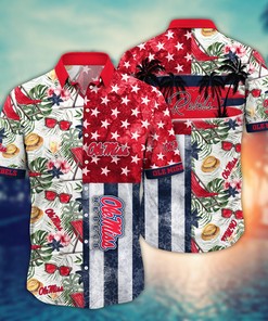 Ole Miss Rebels NCAA Flower Hawaii Shirt For Fans Ver 9