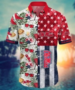 Ole Miss Rebels NCAA Flower Hawaii Shirt For Fans Ver 9