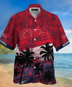 Ole Miss Rebels NCAA Palm Tree Pattern Hawaii Shirt For Sports Fans