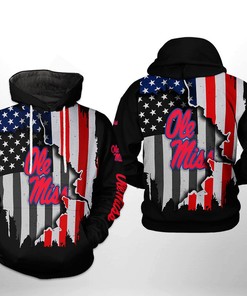 Ole Miss Rebels NCAA US Flag 3D Printed Hoodie/Zipper Hoodie Ver 1
