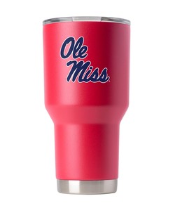 Ole Miss Red Tumbler - Ole Miss Red Team Logo Tumbler - Hotty Toddy