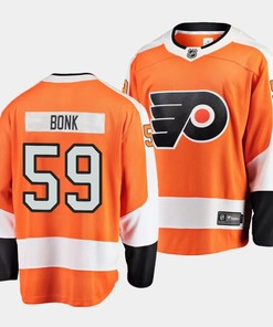 Oliver Bonk #59 Philadelphia Flyers 2023 NHL Draft Home Men Jersey - Orange