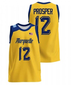 Olivier-Maxence Prosper 12 Marquette Golden Eagles 2022 College Basketball Men Jersey - Gold