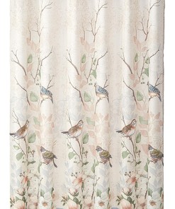 Ombre Leaves Collection Shower Curtain for Botanical-Inspired Bathroom Decor