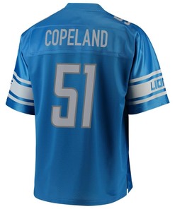 On Copeland Detroit Lions Nfl Pro Line Team Color Player Jersey - Blue