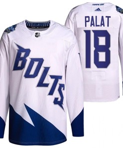 Ondrej Palat 2022 Stadium Series Lightning 18 White Primegreen Jersey Jersey