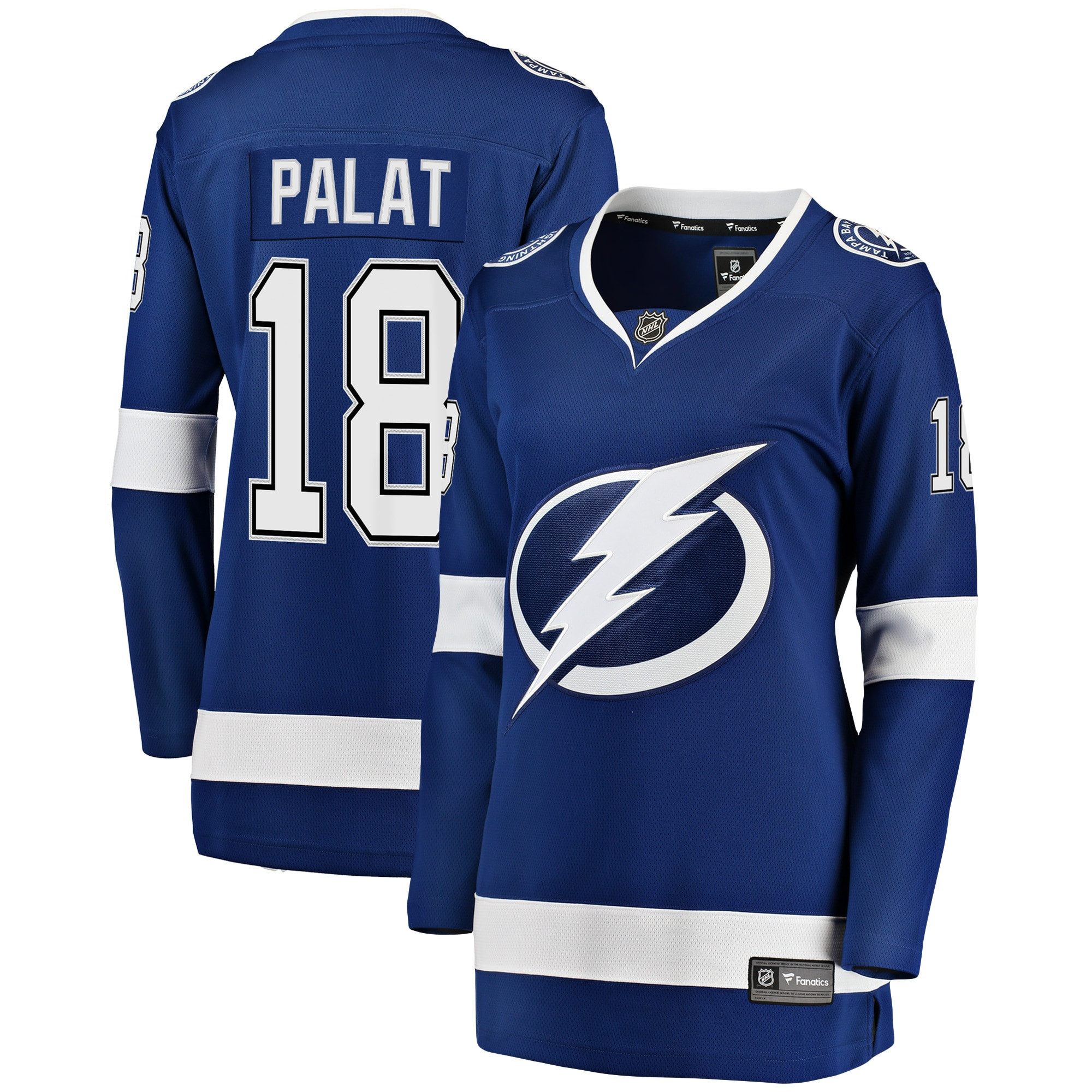 Ondrej Palat Tampa Bay Lightning Fanatics Branded Womens Breakaway Player Jersey - Blue Nhl