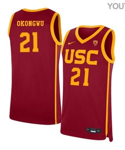 Onyeka Okongwu 21 USC Trojans Elite Basketball Youth Jersey - Red