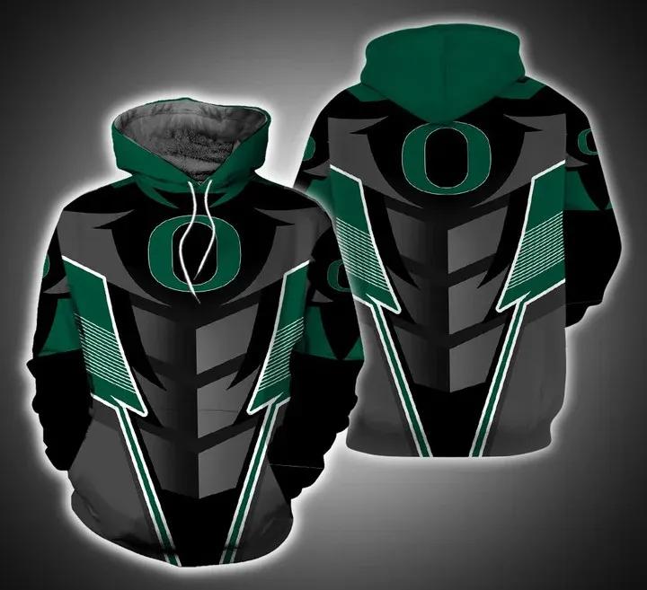 Oregon Ducks Armor 3D Hoodie Oregon Ducks Fan Gift Ideas