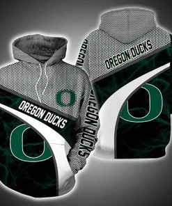 Oregon Ducks Armor Thunder 3D Hoodie NCAA Cheer Gifts