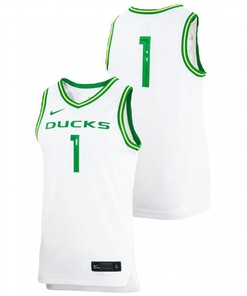 Oregon Ducks College Basketball Men Jersey - White