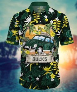 Oregon Ducks NCAA Flower Hawaii Shirt For Fans Ver 1