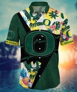 Oregon Ducks NCAA Flower Hawaii Shirt For Fans Ver 10
