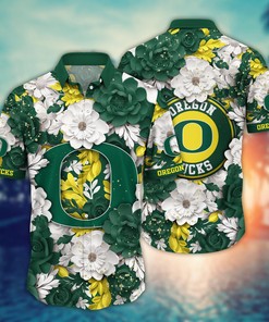 Oregon Ducks NCAA Flower Hawaii Shirt For Fans Ver 11