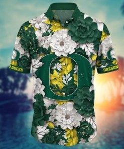 Oregon Ducks NCAA Flower Hawaii Shirt For Fans Ver 11