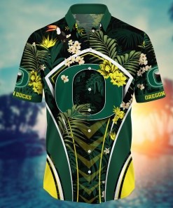 Oregon Ducks NCAA Flower Hawaii Shirt For Fans Ver 12