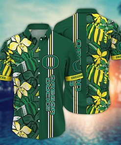 Oregon Ducks NCAA Flower Hawaii Shirt For Fans Ver 14