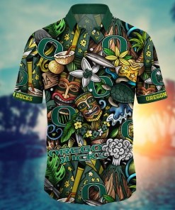 Oregon Ducks NCAA Flower Hawaii Shirt For Fans Ver 15