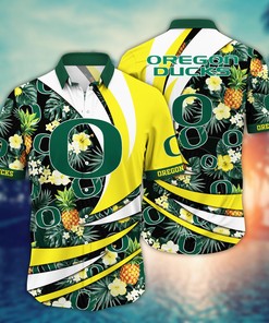Oregon Ducks NCAA Flower Hawaii Shirt For Fans Ver 16