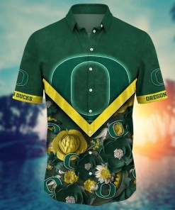 Oregon Ducks NCAA Flower Hawaii Shirt For Fans Ver 17