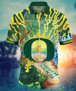 Oregon Ducks NCAA Flower Hawaii Shirt For Fans Ver 19