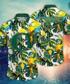 Oregon Ducks NCAA Flower Hawaii Shirt For Fans Ver 2
