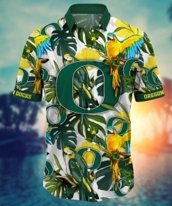 Oregon Ducks NCAA Flower Hawaii Shirt For Fans Ver 2