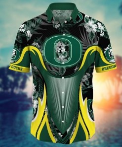 Oregon Ducks NCAA Flower Hawaii Shirt For Fans Ver 22
