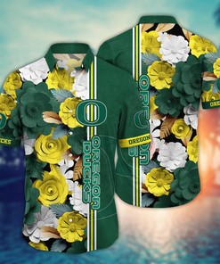 Oregon Ducks NCAA Flower Hawaii Shirt For Fans Ver 23
