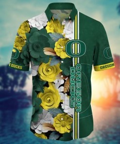 Oregon Ducks NCAA Flower Hawaii Shirt For Fans Ver 23