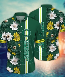 Oregon Ducks NCAA Flower Hawaii Shirt For Fans Ver 24