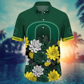 Oregon Ducks NCAA Flower Hawaii Shirt For Fans Ver 26