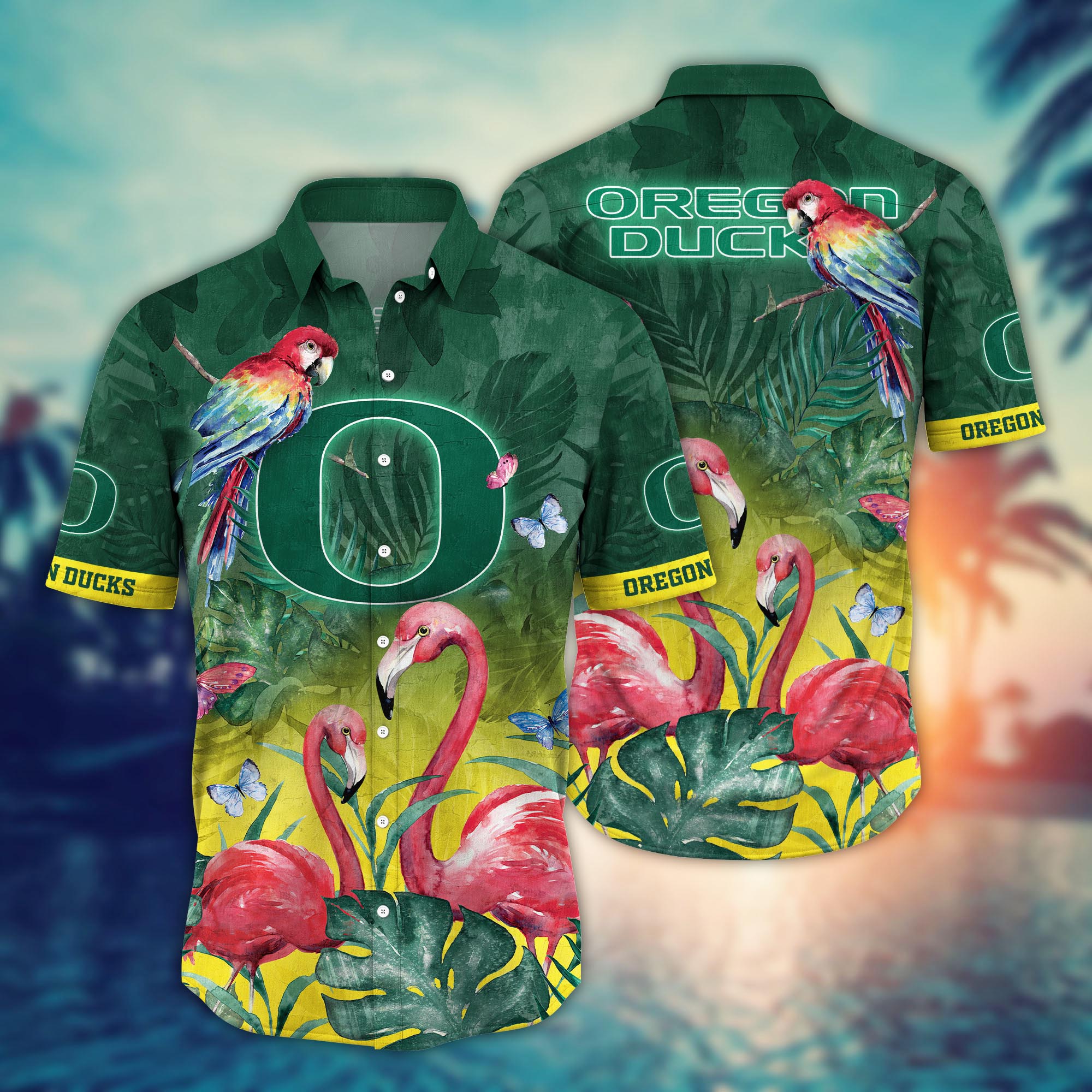 Oregon Ducks NCAA Flower Hawaii Shirt For Fans Ver 27