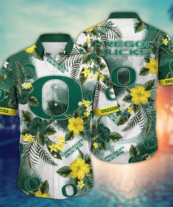 Oregon Ducks NCAA Flower Hawaii Shirt For Fans Ver 28