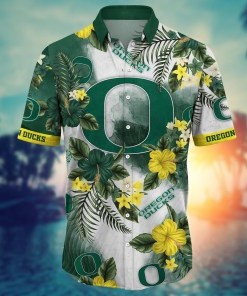 Oregon Ducks NCAA Flower Hawaii Shirt For Fans Ver 28