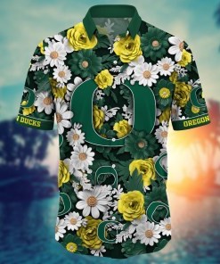 Oregon Ducks NCAA Flower Hawaii Shirt For Fans Ver 3