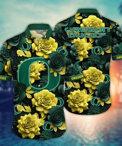 Oregon Ducks NCAA Flower Hawaii Shirt For Fans Ver 34