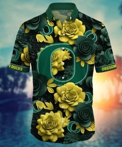 Oregon Ducks NCAA Flower Hawaii Shirt For Fans Ver 34