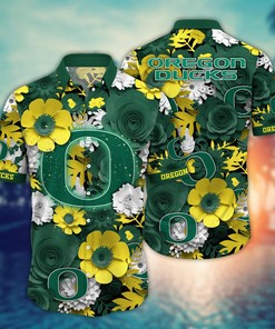 Oregon Ducks NCAA Flower Hawaii Shirt For Fans Ver 35